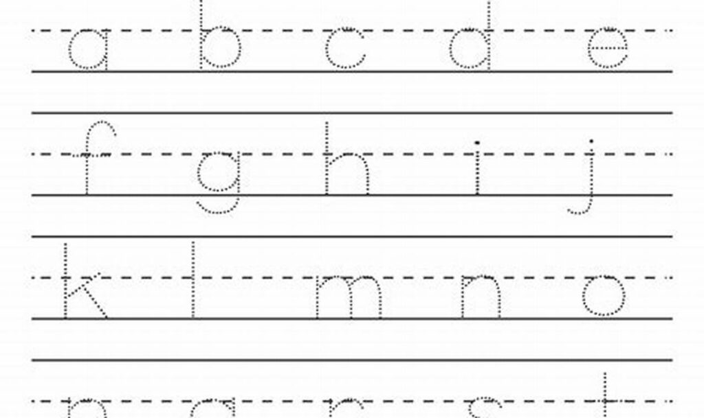 Free Lowercase Tracing Worksheets with Guides for Kids