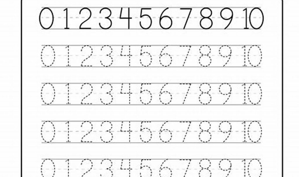 Free Kids Number Tracing 0-10 Printables - Fun Learning!
