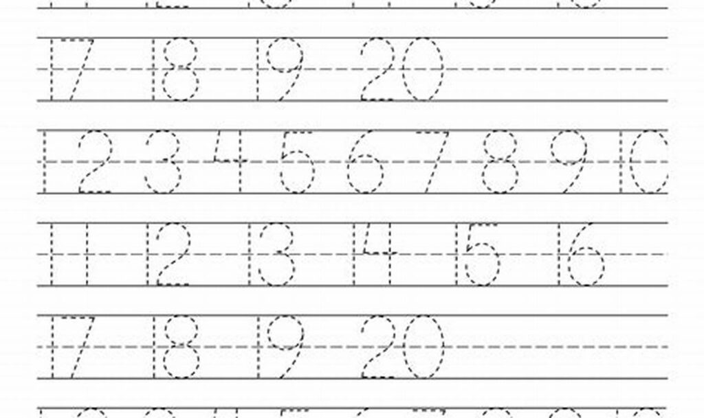 Free: Tracing Numbers 1-20 Handwriting Practice Fun!
