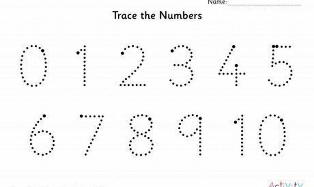 Free: Tracing Numbers 1-5 with Dotted Lines - Fun Practice!