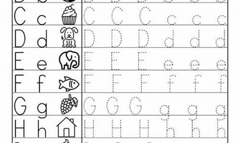 Free Tracing Upper & Lowercase Letters Kindergarten Fun!