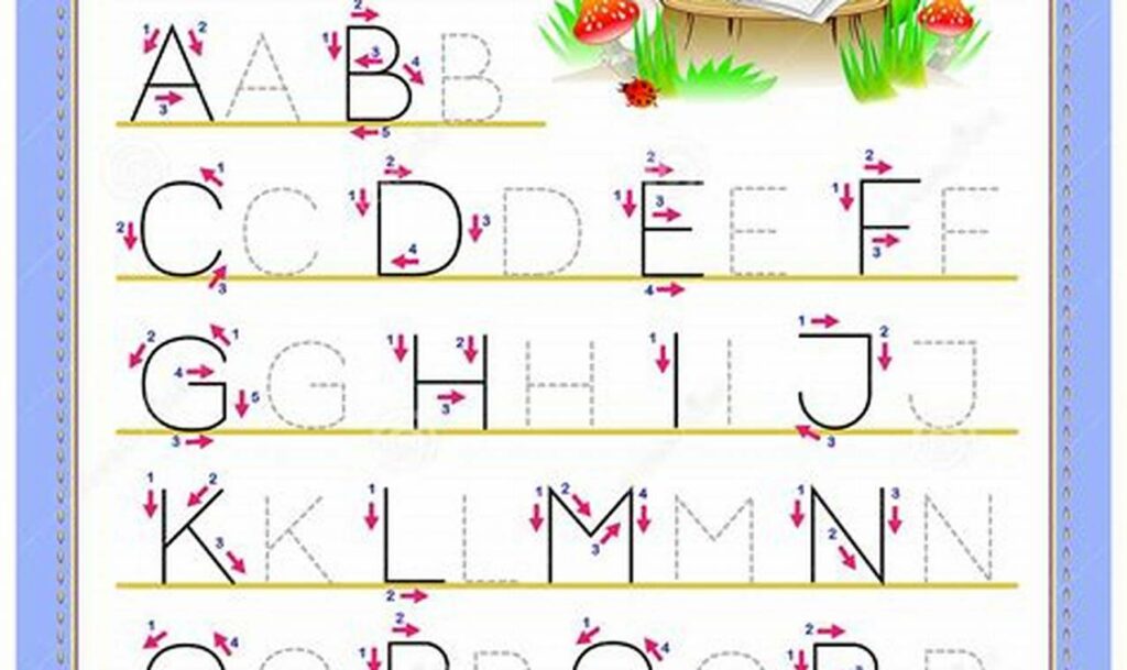 Free Alphabet Tracing: Picture Worksheets for Kids