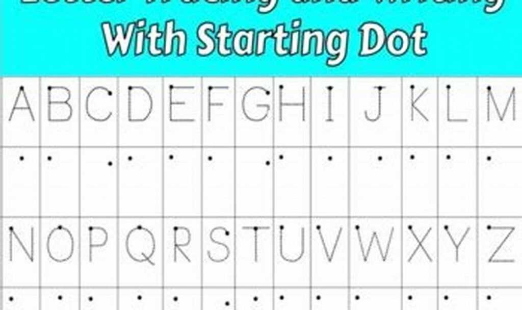 Free Alphabet Tracing with Starting Points for Kids!