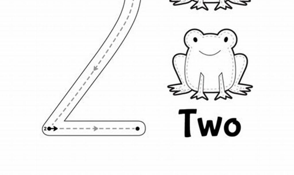 Free Printable Number Tracing for 2 Year Olds - Fun!