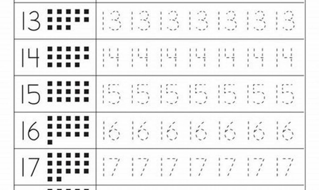 Free Number Tracing 21-30 Sheets: Practice Made Fun!