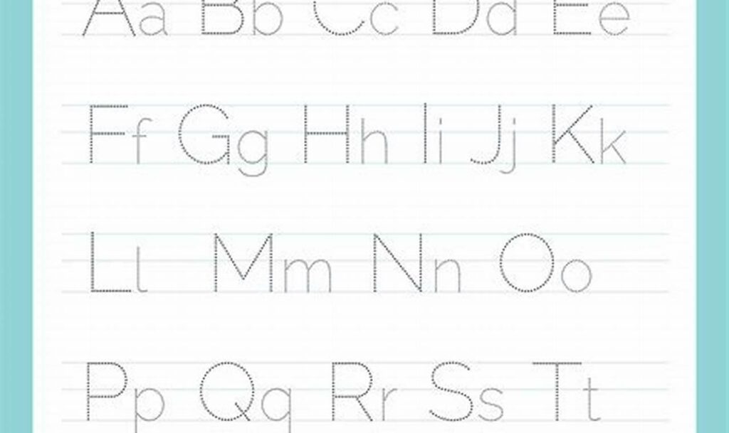 Free Tracing Letters of the Alphabet Worksheets | ABC Fun