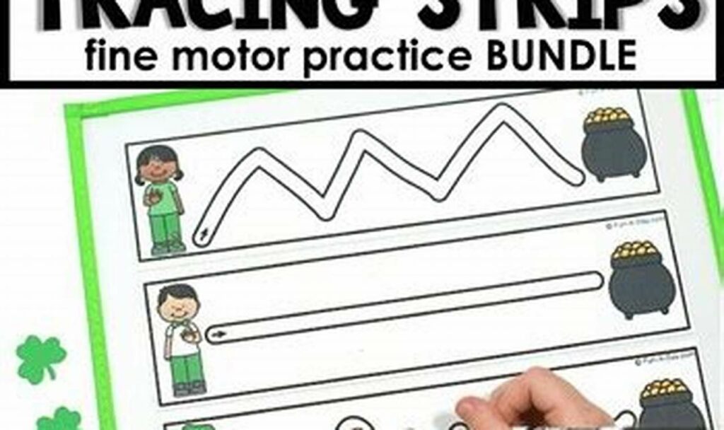 Free! Fine Motor Tracing Bundle Download - Skills Builder
