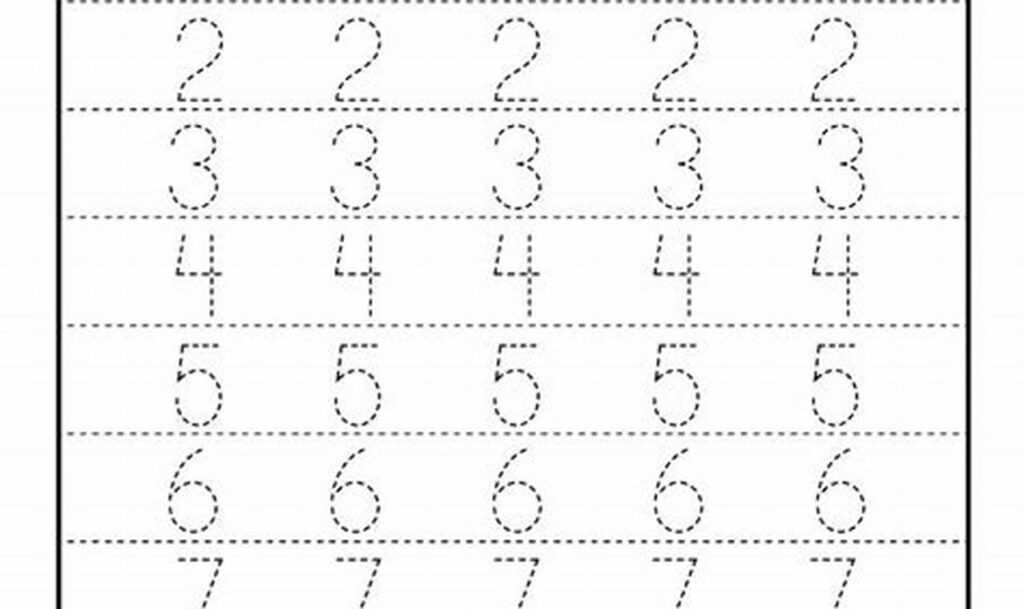 Free Number Tracing 1-10 Worksheets - Printable Fun!