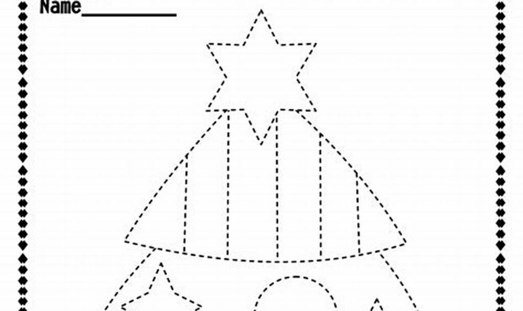 Festive Fun: Free Christmas Tracing Worksheets Printable Kids