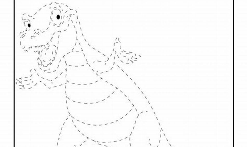 Free Dinosaur Tracing Worksheets for Kids - Fun Learning!