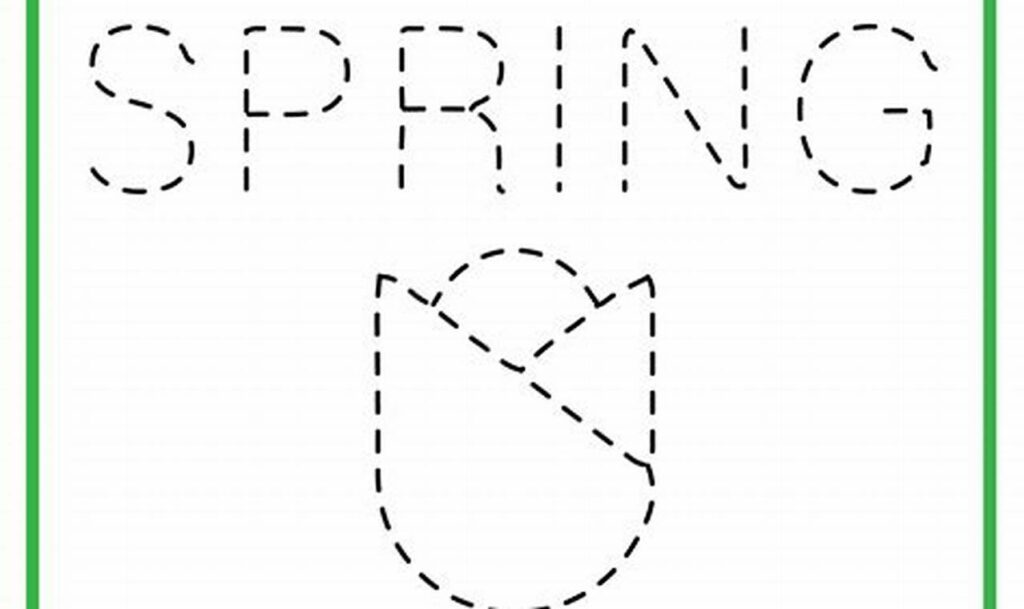 Free Spring Tracing Sheets: Color & Trace Fun!