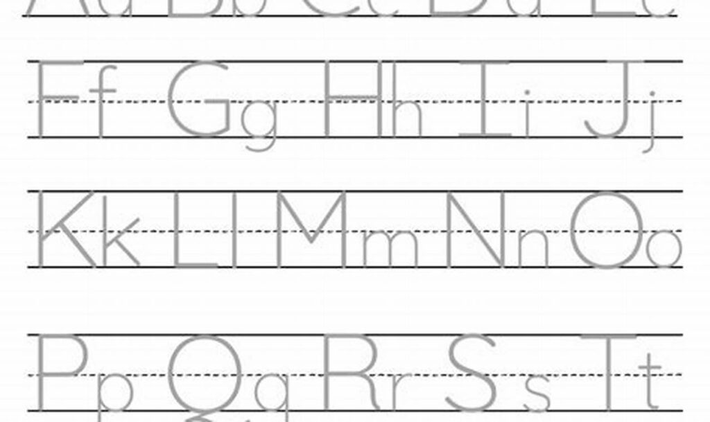 Free Alphabet: Letter Tracing Worksheets for Handwriting Practice