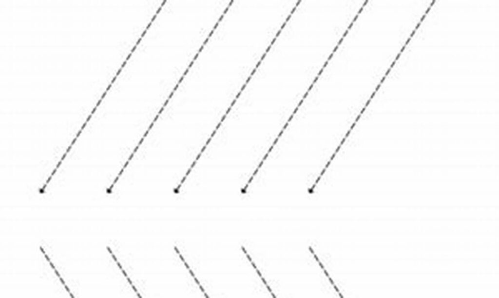 Free Vertical & Diagonal Line Tracing Printable: Fun Practice!