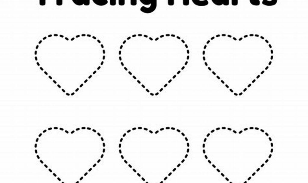 Free Heart Shape Tracing Worksheet PDF: Easy Print!