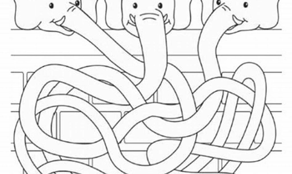 Fun Free Printable Line Tracing Mazes for Kids!