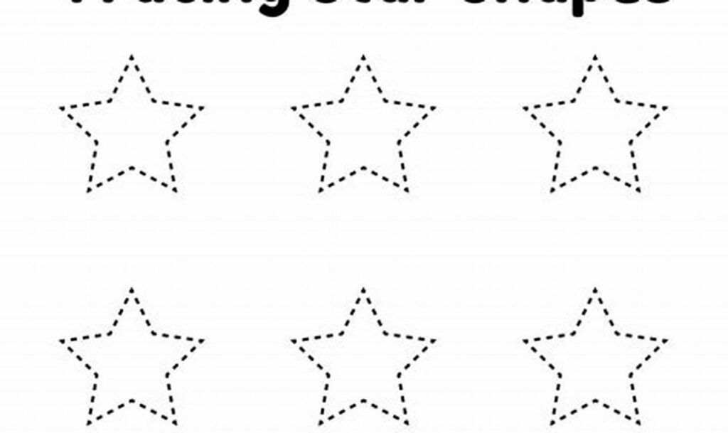 Learn to Draw Stars! Free Star Shape Tracing Pages