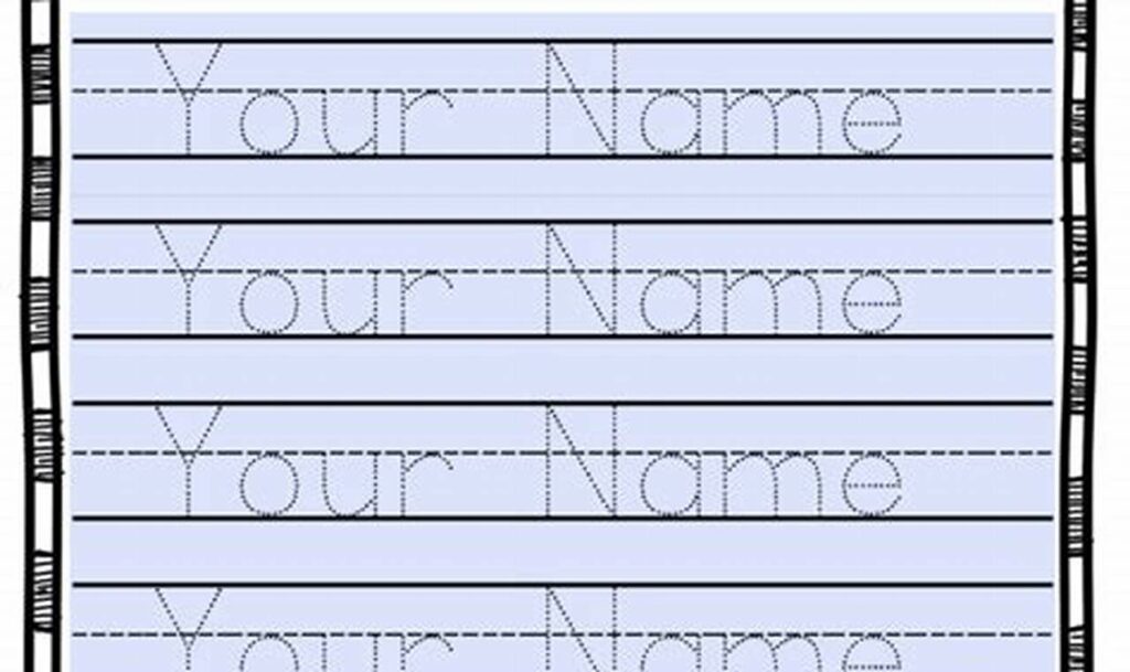 Free Custom Name Tracing Template Download | KidTraces