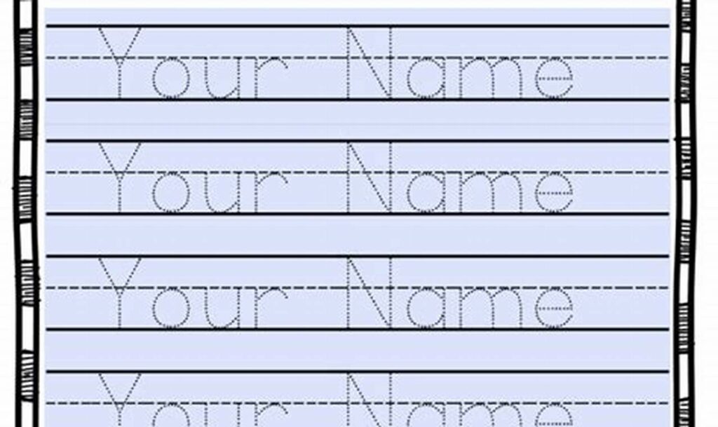 Free Personalized Name Tracing Worksheet Printables