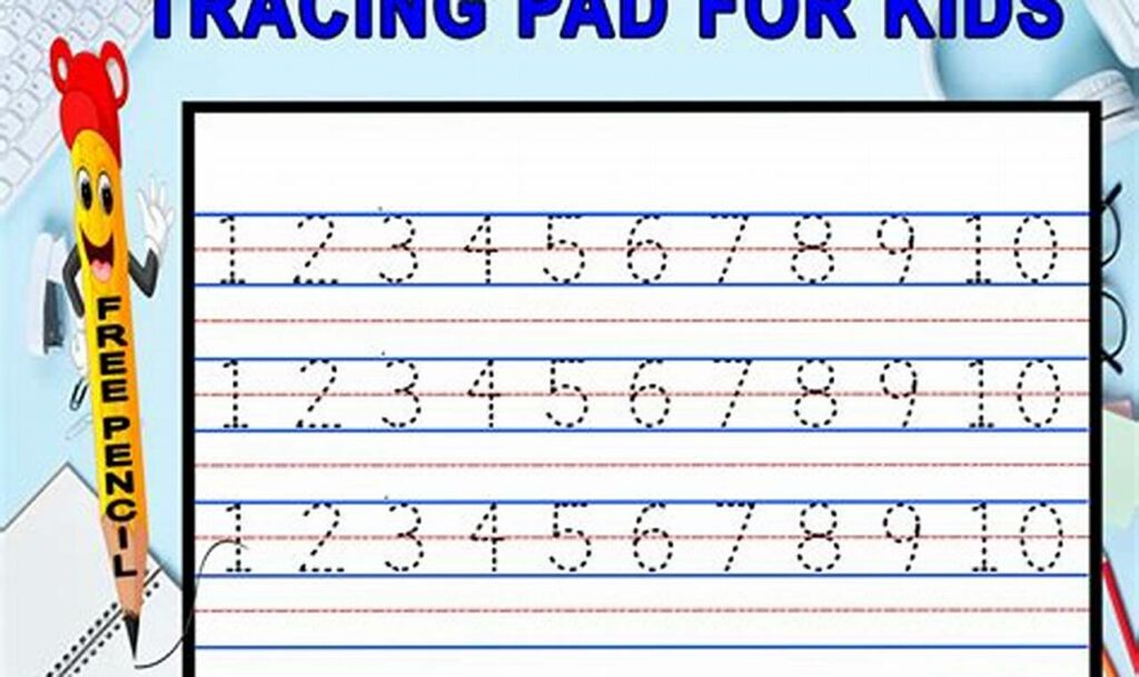 Free Printable Number Trace Pads Download - Fun Learning!