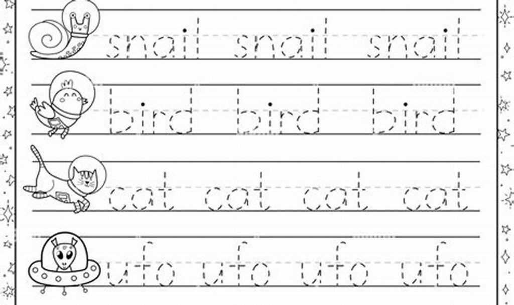 Free: Tracing Words for Young Children Practice Fun!