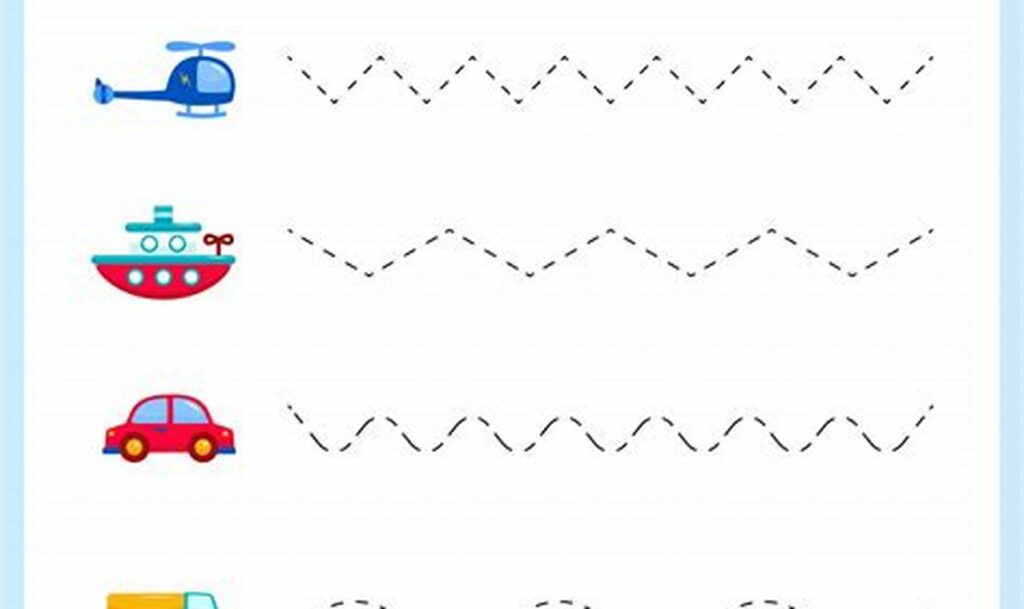 Free Wavy Line Tracing for 3 Year Olds Printable: Fun!