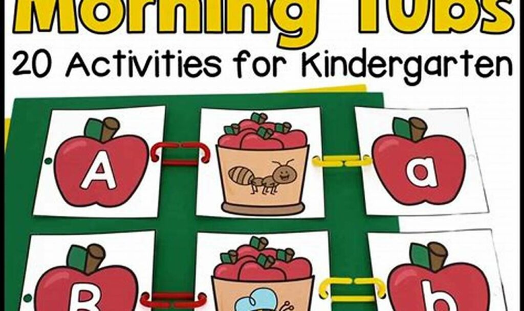 Fun Morning Tubs: Tracing Worksheets for Kindergarten Prep!