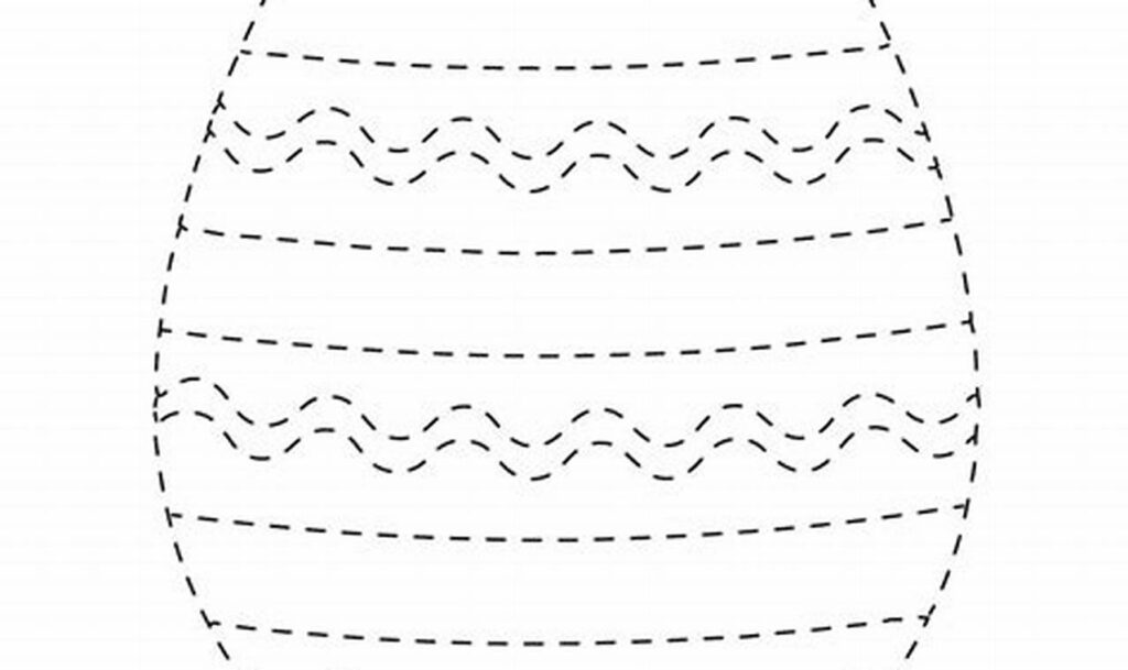 Fun Easter! Holiday Tracing: Easter Eggs - Simple Shapes