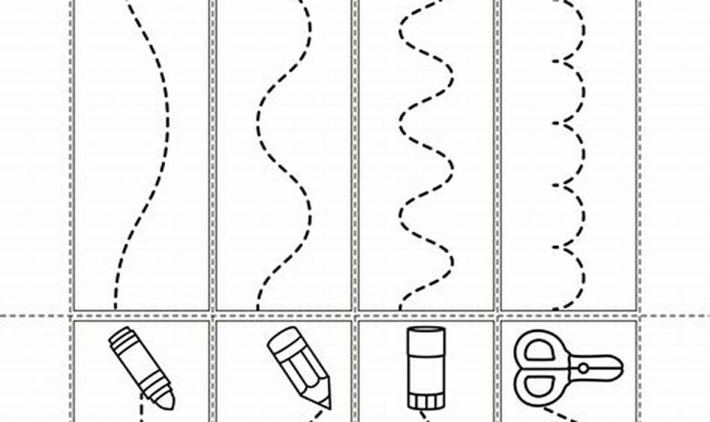 apple tracing for 2 year olds fine motor skills