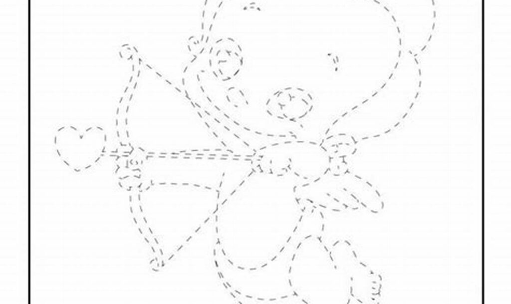 cupid's quiver tracing for kids love