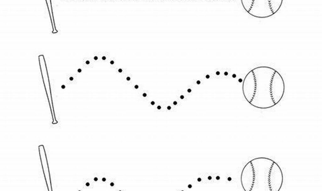 Fun Sports: Baseball Bat Tracing for Kids!