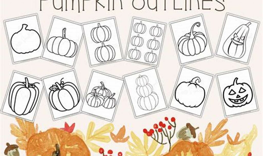 Fun Fall: Pumpkin Stem Tracing for Toddlers Printables
