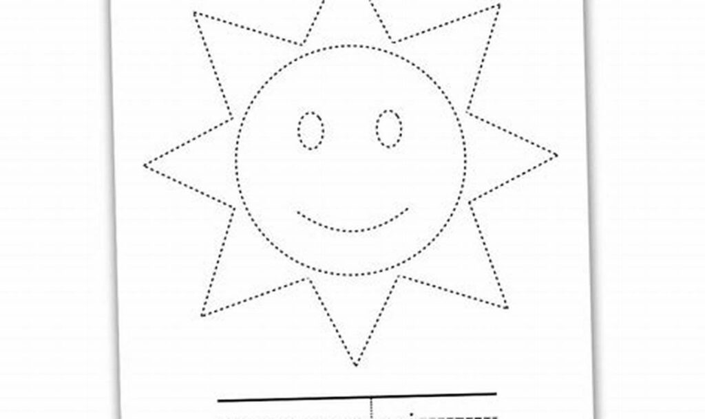 Fun Sun Tracing Worksheets for Toddlers: Fine Motor Skills!