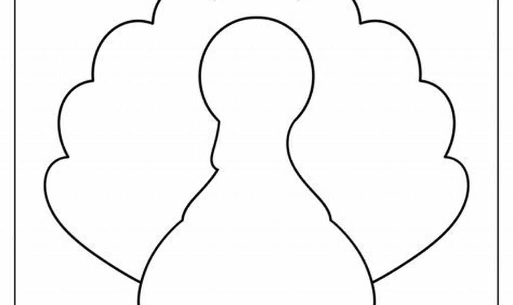 Fun Turkey Gobbler Outline Tracing for Kids: Thanksgiving Fun