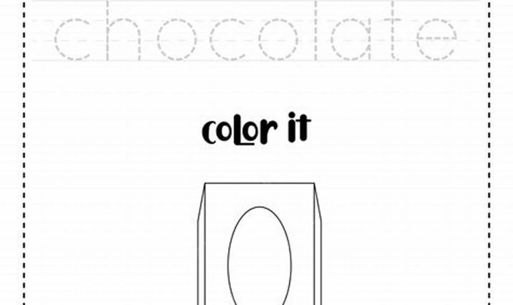 Fun Candy Bar Tracing for Young Children: Printables!