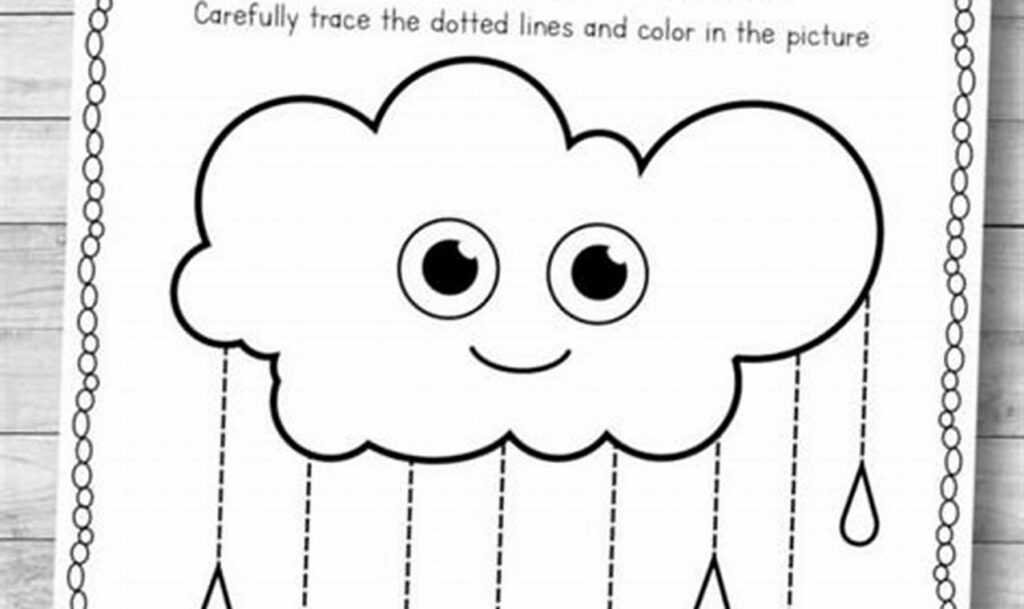 Free Raincoat Tracing for Toddlers: Fun Rainy Day Printables