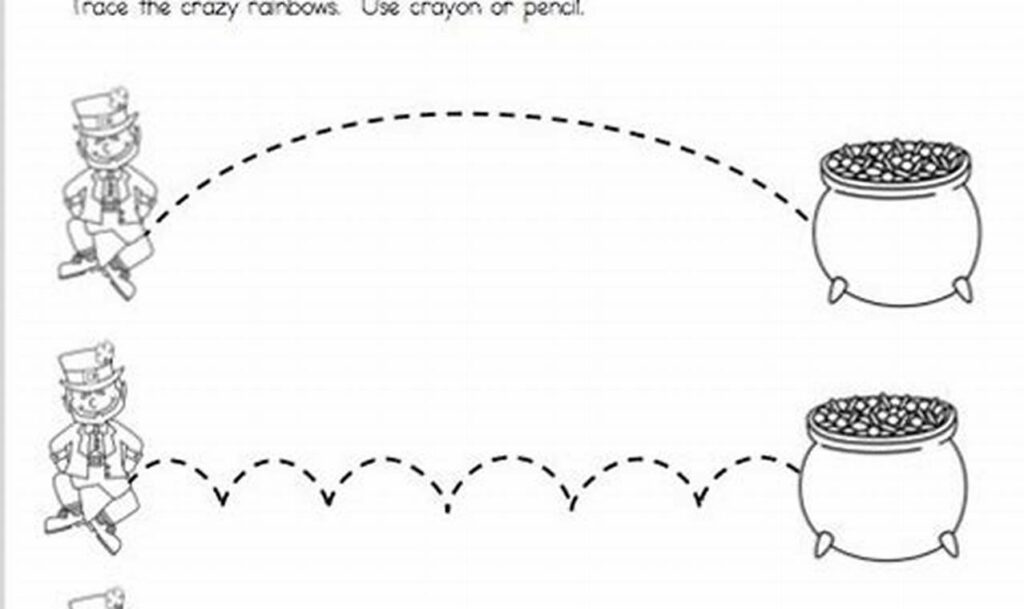 Free Rainbow Tracing: St. Patrick's Day Kids Fun!