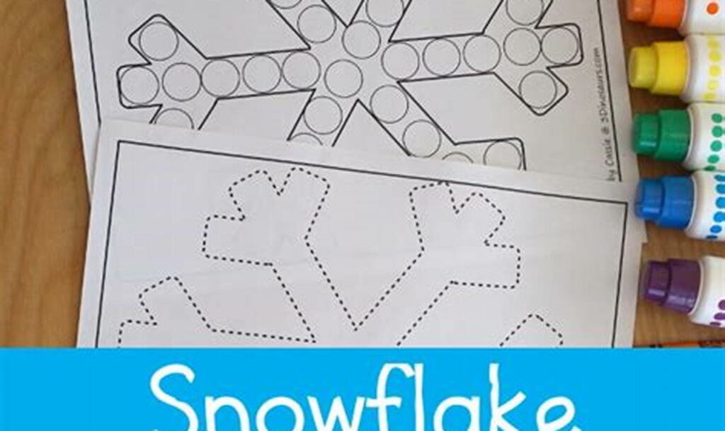Winter Fun: Snowflake Tracing Printables for Fine Motor Skills!