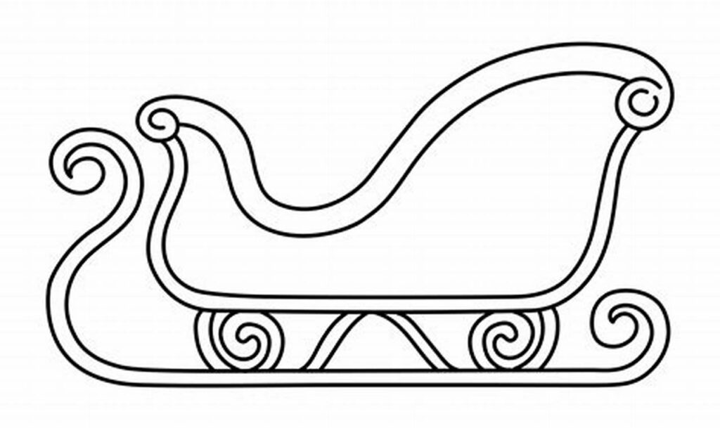 Free Santa's Sleigh Tracing Pages: Christmas Printable Fun!