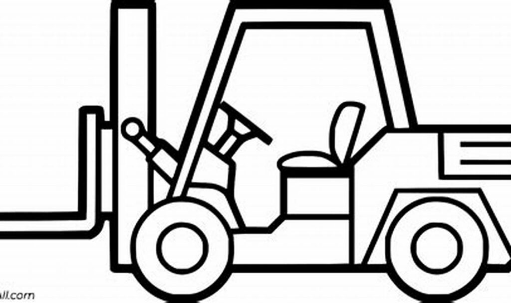 Fun Forklift Tracing Pages for Young Children! Printables