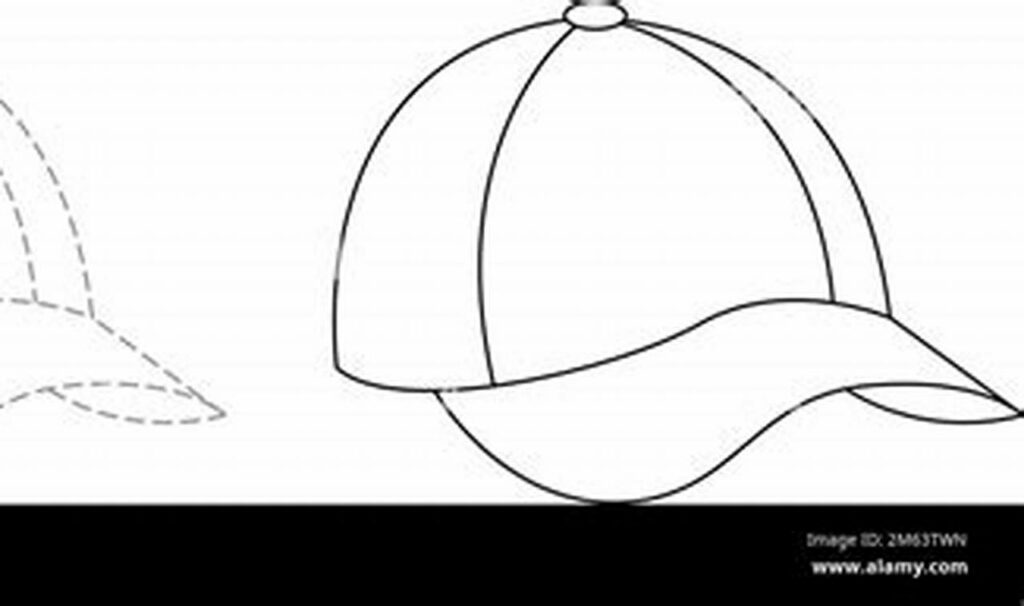 Free Baseball Cap Tracing for Young Learners: Easy Fun!