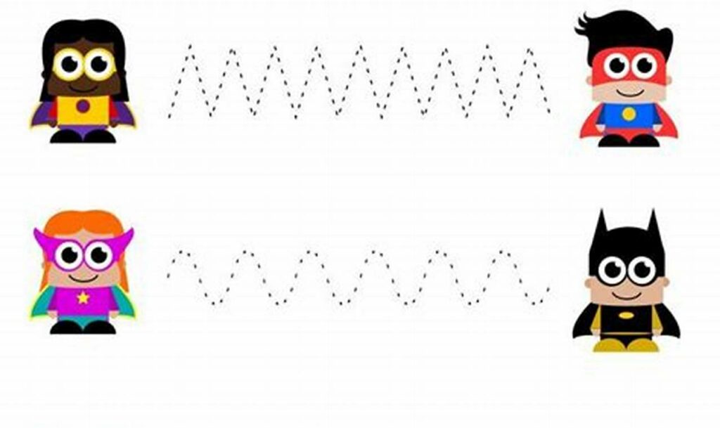 Free Superhero Tracing Printables for Boys: Fun Activity