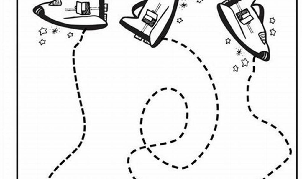 Space Fun: Astronaut Tracing Worksheets for Kids - FREE!
