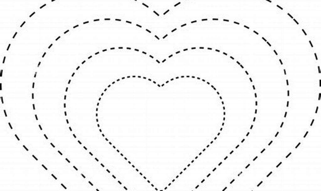 Fun Heart Key Tracing for Toddlers: Seasonal Shapes!