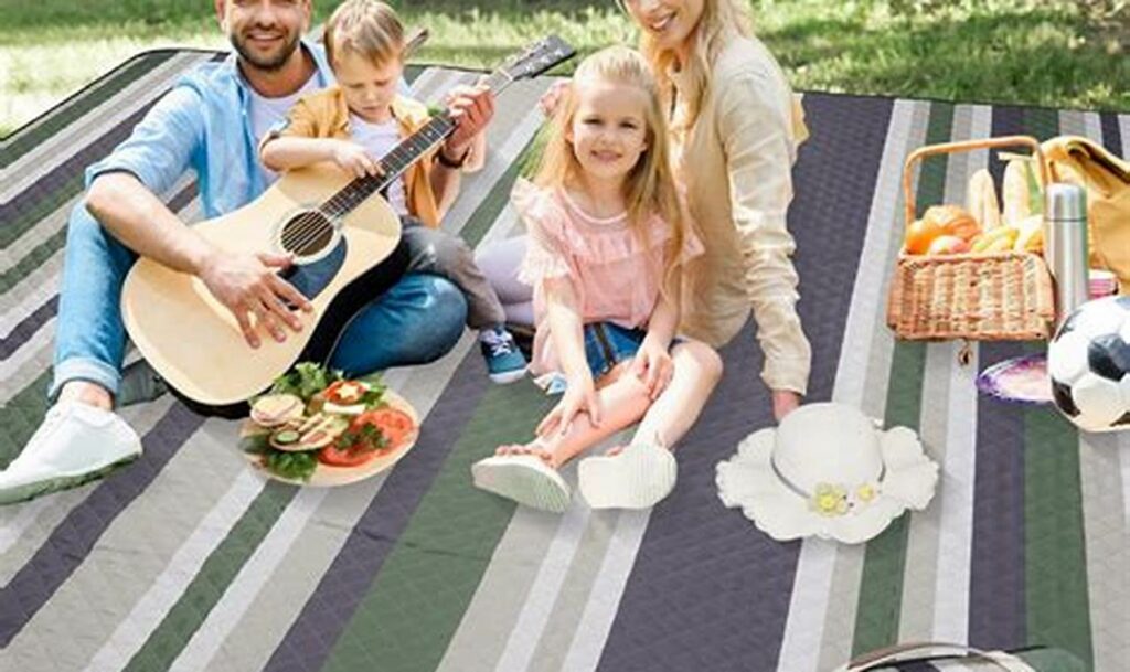 picnic blanket tracing for young learners outdoor