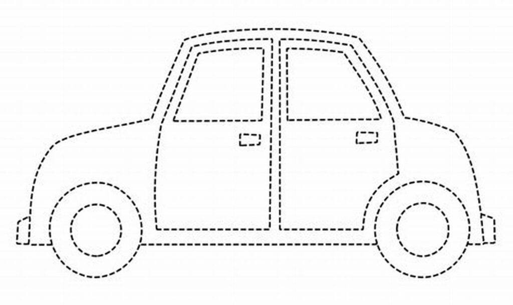 Free! Easy Car Tracing Pages for Toddlers: Fun Printables