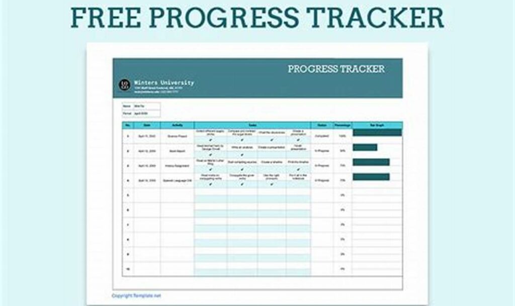 progress tracking tracing sheets