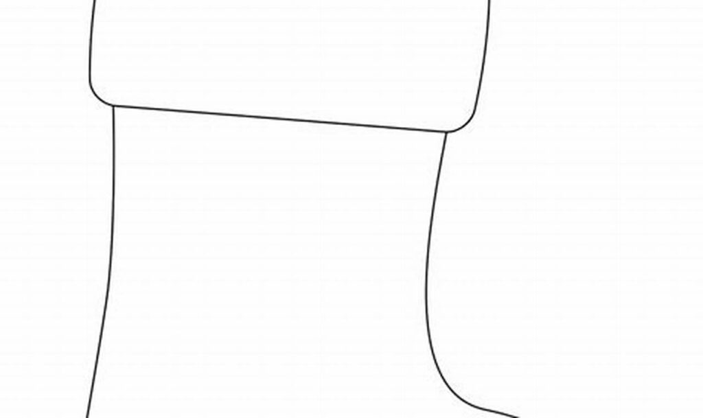 Free Stocking Toe Outline Tracing for Kids: Fun Holiday Trace