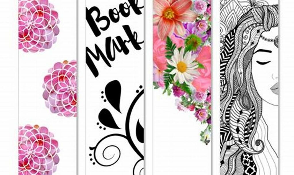 Fun! Book Marker Outline Tracing for Kids - Printables