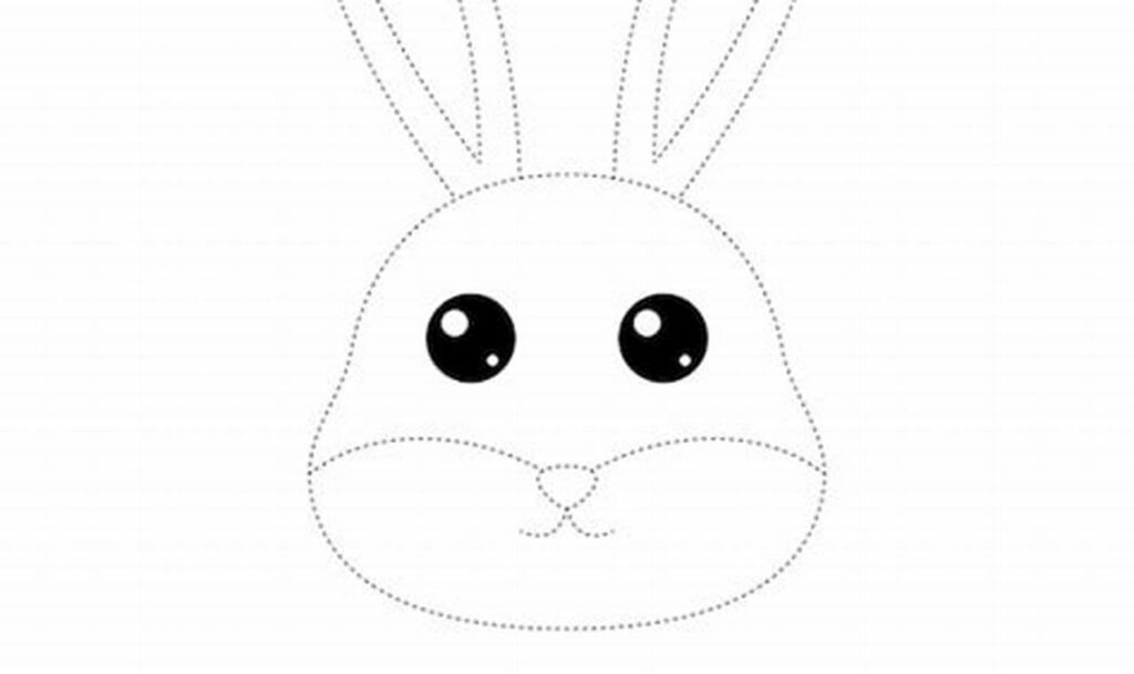 Fun Bunny Nose Tracing for Kids: Free Seasonal Printables