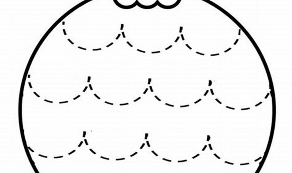 ornament hanger tracing for toddlers holiday
